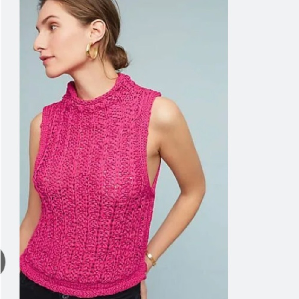 Moth pink sleeveless sweater size xs